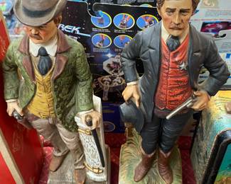 Wyatt Earp and Bat Masterson Liquor Decanters