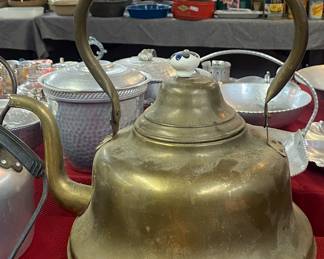 Copper Kettle with Delft Handle