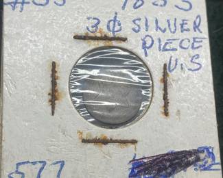 1853 Silver U.S. 3 Cent Piece