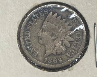 1862 Indian Head Penny