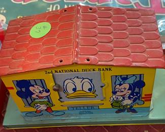 Old Walt Disney 2nd National Duck Bank
