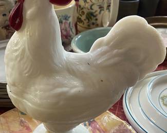 Westmoreland Milk Glass Rooster