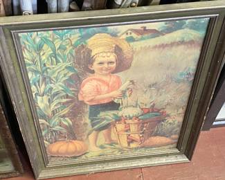 Victorian Children's Garden Print