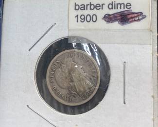 1900 Barber Dime