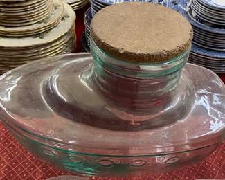 Large Glass Boat Container