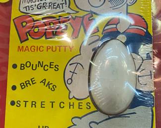 Vintage Carded Popeye Magic Putty
