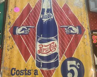 Metal Pepsi Signs