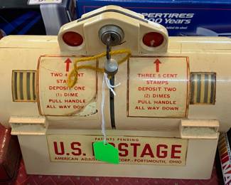 1950's Vintage Adjustomatic Stamp Machine