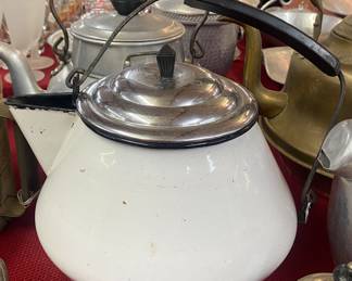 Vintage Enamel Kettle