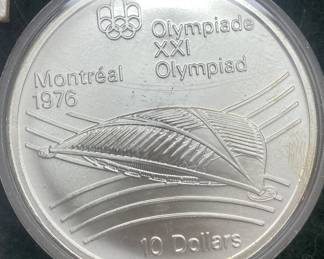 1976 Canadian Olympics 10 Dollar Coin