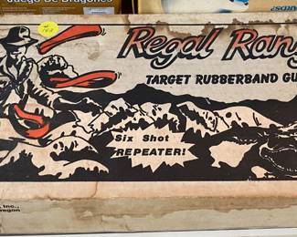 Old Regal Ranger Target Rubberband Gun Kit