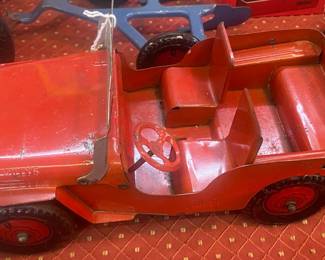 Old Marx Pressed Steel Jeep