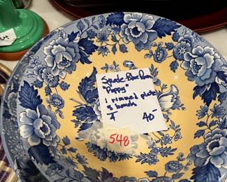 #548	Spode-Blue Room "Poppy" set of 4	 $40.00 			
