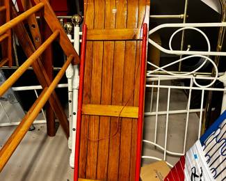 #452	Vintage wood sled	 $30.00 			
