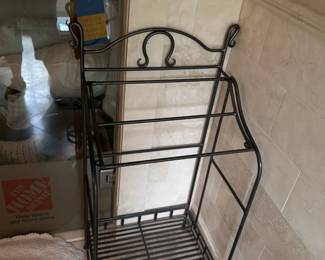 #357	Metal 2 shelf Towel Rack - Folding - 19x14x39	 $15.00 			
