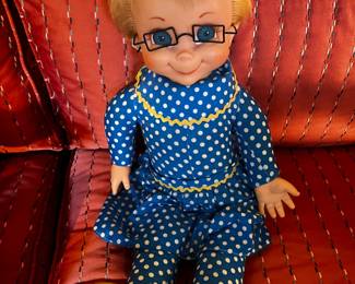 #609	Mrs. Beasley doll  with glasses	 $30.00 			
