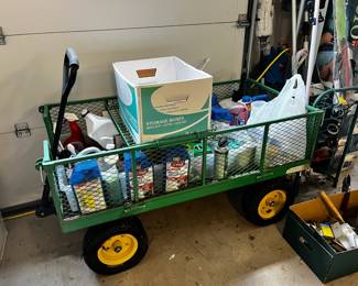 #459	green garden wagon 48x24x26	 $50.00 			
