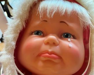 #599	1968 Little Lost Baby doll with 3 faces Happy, Weepy, pouty doll 	 $25.00 			
