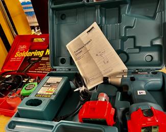 #443	Makita battery powered cordless impact drill	 $60.00 			

