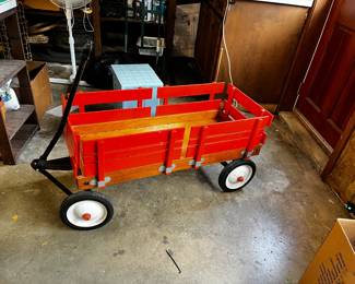 #465	Little red wagon 38x18x20	 $40.00 			
