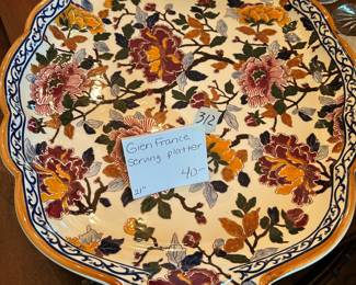 #312	Gien France Serving Platter 21" 	 $20.00 			

