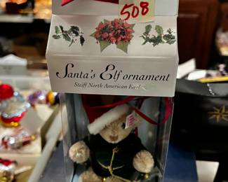 #508	Steiff Santa's Elf ornament	 $40.00 			
