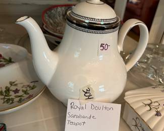 #304	Royal Doulton "Sarabande" Teapot	 $25.00 			
