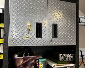 #423	Gladiator wall hanging shelf 28x12x28. With key 2 shelves	 $100.00 			
#424	Gladiator wall hanging shelf 28x12x28. With key 2 shelves	 $100.00 			

