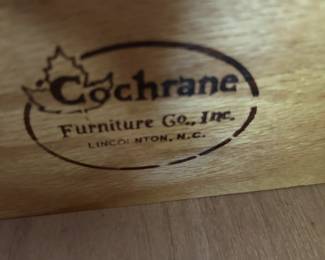 #83	Cochrane Furniture Buffet with one drawer and 3 drawers as is finish 48x15x30	 $32.50 	   		
