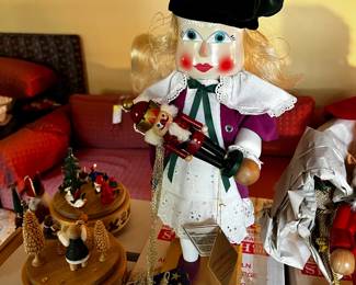 #594	Steinbach German nutcracker "Clara" 17" tall	 $50.00 			
