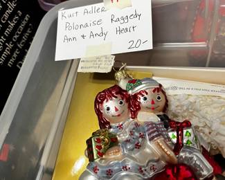 #498	Kurt Adler Polonaise Raggedy Ann	 $20.00 			
y heart	 $20.00 			
