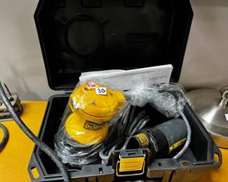 #428	DeWalt Palm Sander in case model DW420	 $30.00 			
