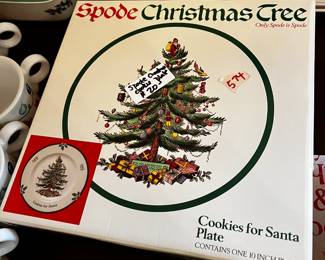 #574	Spode Christmas cookie platter	 $20.00 			
