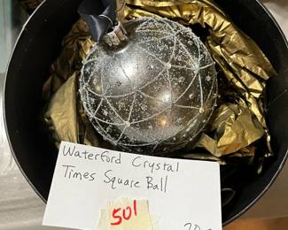 #501	Waterford Crystal Times Square Ball	 $20.00 			
