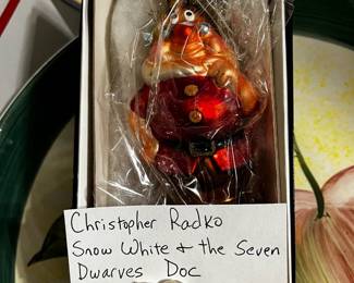 #480	Christopher Radko Snow White and the Seven Dwarfs "Doc"	 $25.00 			

