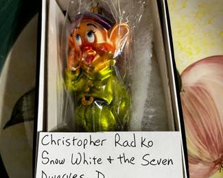 #481	Christopher Radko Snow White and the Seven Dwarfs "Dopey"	 $25.00 			
