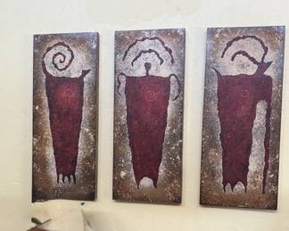 Original Stained Panels depicting Rock Art in the American Southwest by
Ben Kenne