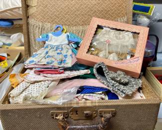 Doll Clothes in Mini Suitcase