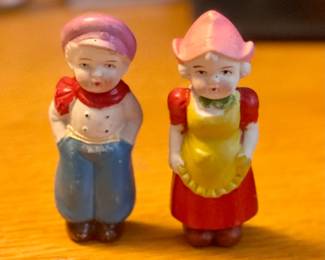 Miniature Hand-Painted Bisque Figurines -Japan