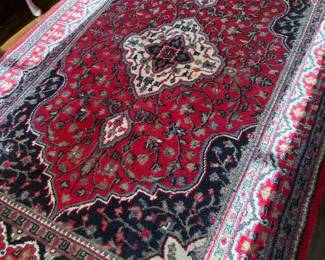 Indo Kashan Hand Knotted Rug