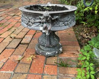 Pair Cherub Planters