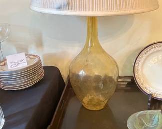 Handblown Glass Lamp