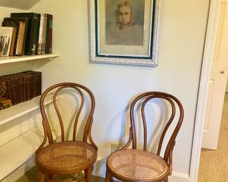 Pair Bentwood Bistro Chairs