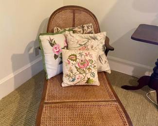 Cane Chaise Lounge, Late 19th Century