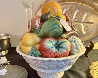 Majolica Fruit Bowl