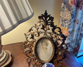 Victorian Brass Photo Frame