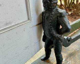 Single George Washington Cast Iron Andiron