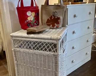 White Wicker Hamper