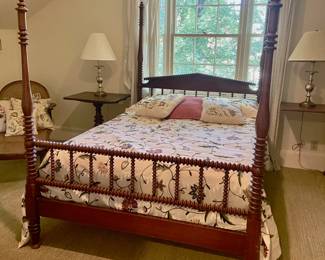 Cherry Bobbin Spindle Poster Bed