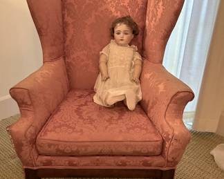 Antique Wing Back Chair